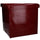 Puff in Similpelle rosso quadro cm 38x38xh39