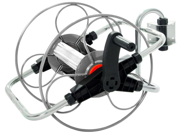 sconto Avvolgitubo Manuale da Muro 50 mt in Acciaio Agrati Grigio