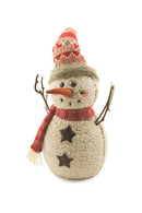 Set 2 Pupazzi di Neve in Stoffa H43 cm Soriani