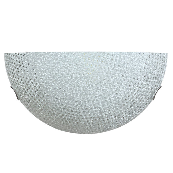 Applique 1xE27 Ganci Cromo Vetro Lastra Diamantino Serigrafato Bianco E-Energy Cassandra acquista