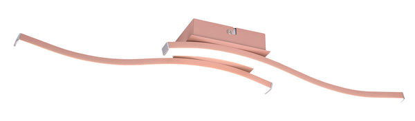 sconto Plafoniera da Interno a LED SMD in Metallo Oro rosa