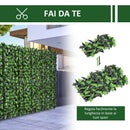 Rotolo Siepe Sempreverde Sintetica per Esterno Verde 300x100 cm 