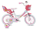 Bicicletta per Bambine 16" Unicorn Freni Caliper e Stabilizzatori in Acciaio Hi-Ten Rosa      
