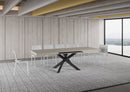 Tavolo Allungabile 160-264x90x77 cm Volantis Cashmere Telaio Antracite 