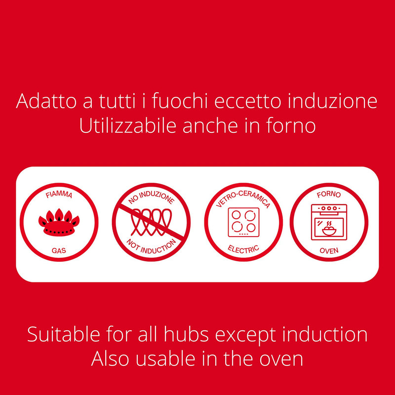 Tegame Antiaderente 2 Manici Olympia Hard Cook Varie Misure