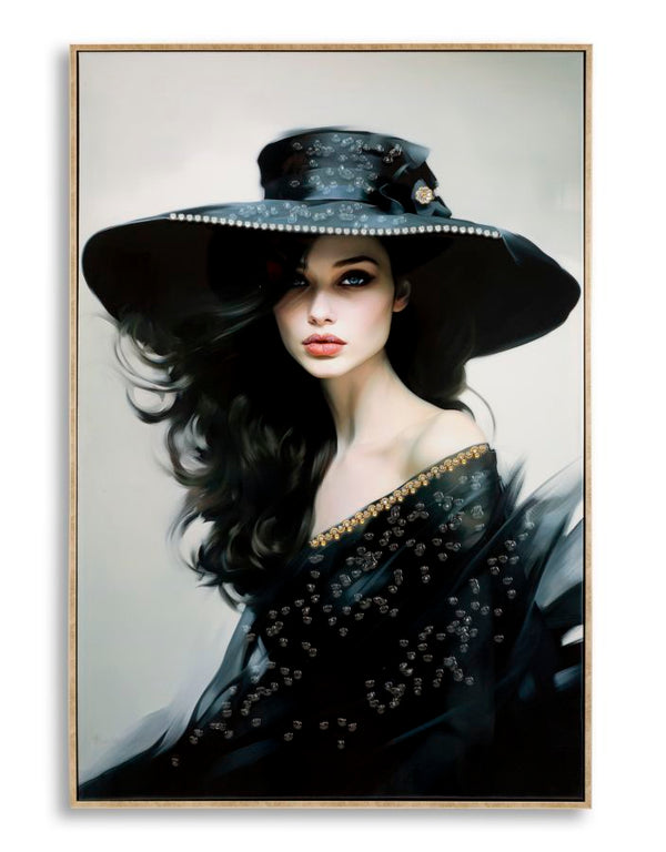 Dipinto su Tela Laccato Dori con Cornice 62x4x92 cm in Pino e Tela e Plastica prezzo