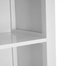 Colonna da Bagno con Mensole Armadio in Legno Colore Bianco 30x28x170H cm