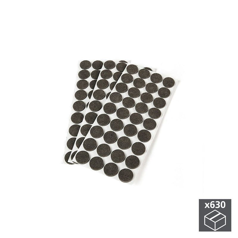 Feltrini Adesivi per Mobile Tondi 30 mm 630 Pezzi Emuca