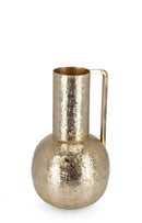 Bottiglia Decorativa Ø17,5x31 cm in Metallo Lathe Oro