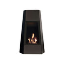 Camino a Bioetanolo da Pavimento 73x43,8x121 cm 3000W 2L Shanghai Nero 