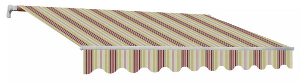 Tenda da Sole Barra Quadra Tessuto in Acrilico Masi Riga Bordeaux Varie Misure acquista