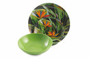 Servizio Piatti 18 Pezzi in Porcellana e Gres Villa d'Este Home Tivoli Tropical Jungle Multicolor