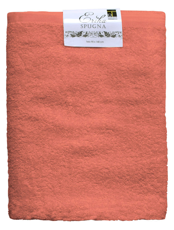 sconto Set Spugna Asciugamani Ospite + Salvietta Erika Salmone