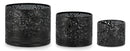 Set 3 Lanterne   in Metallo Larjam Nero