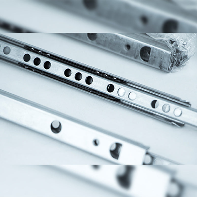 Guide per Cassetti a Sfera 17 x 310 mm Estrazione Parziale Zincato 5 Pezzi Emuca