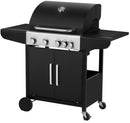 Barbecue a Gas GPL 4 Fuochi Qlima OKG104 Nero