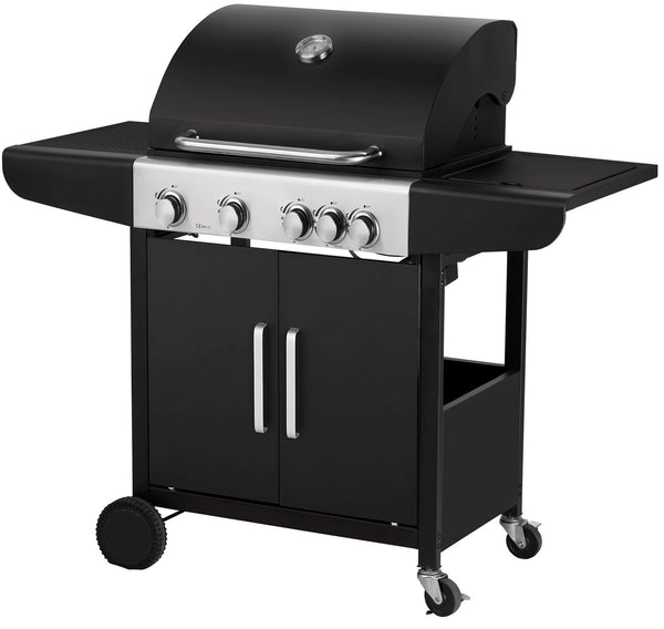 sconto Barbecue a Gas GPL 4 Fuochi Qlima OKG104 Nero