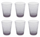 Set 6 Bicchieri Ø8x10 cm in Vetro Villa d'Este Home Tivoli Cancun Lilla