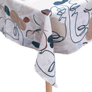 Tovaglia 140x240 cm 10/12 Posti in Poliestere VdE Tivoli 1996 Face to grey