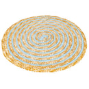 Set 6 Tovagliette Tonda in Rafia Ø39 cm Villa d'Este Home Tivoli Spiral