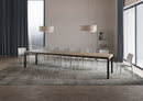 Tavolo Allungabile 120/380x90 cm Everyday Premium Tortora Gambe Antracite      