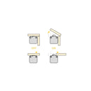 Interruttore per Ante di Armadio Plastica Bianco 10 Pezzi Emuca