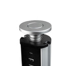 Multipresa Estraibile Vertikal in Alluminio e Plastica Emuca 