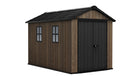 Casetta Box da Giardino 230x350x246 cm Keter Signature Apex 7511/1175 in Resina Effetto Legno Noce       
