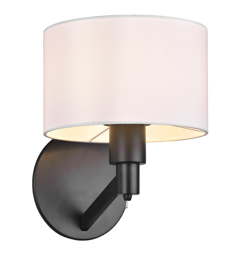 Applique da Interno Attacco E27 in Metallo Nero Opaco