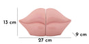 Fermalibri Bocca 27x9x13 cm in Resina Rosa      
