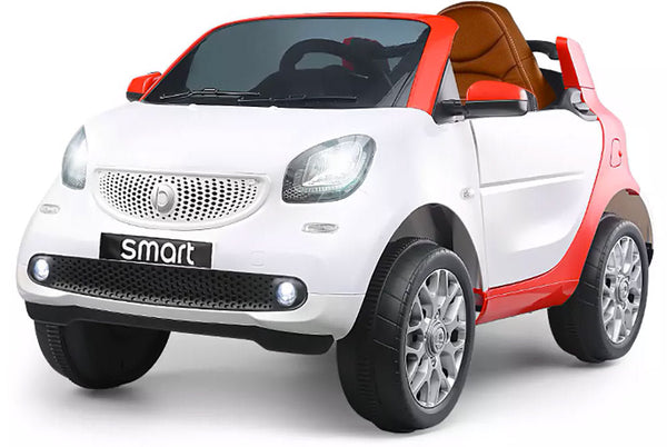 online Macchina Elettrica per Bambini 12V Smart Fortwo Cabrio Bianca