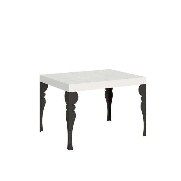 Tavolo Allungabile 120-204x80x77 cm Paxon Bianco Frassino e Antracite prezzo