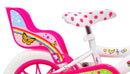 Bicicletta per Bambina 12" 1 Freno Gomme in EVA Unicorno Bianca/Rosa