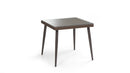 Tavolo da Giardino in Polyrattan con Vetro 90x90H77cm Adila Noce