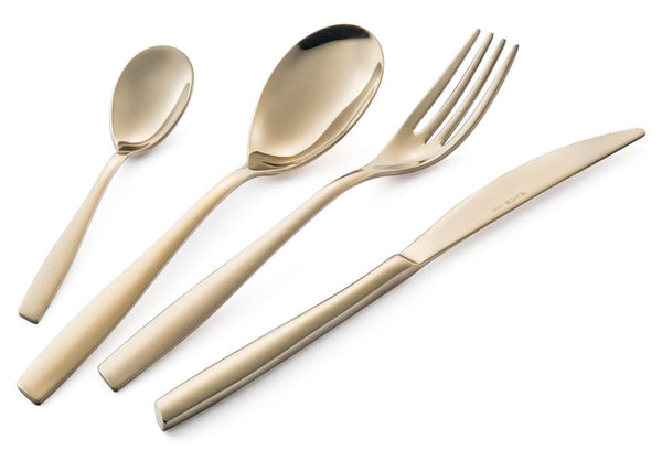 Servizio Set di Posate 24 Pezzi in Acciaio 18/10 PVD Eme Eleven Rosè sconto