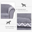 Divanetto Cuccia per Animali Domestici Grigio 73.5x41x33 cm 