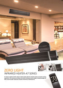 Pannello Radiante Riscaldante Wi-Fi Elettrico da Esterno 191,5x17,7x6 cm 3200W Sined  Nero