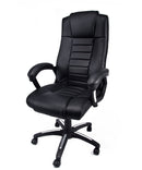 Sedia Poltrona Presidenziale da Ufficio in Similpelle Bozzini Revolution Nero