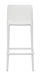 Sgabello  46x102x48 cm Palermo in Polipropilene Bianco