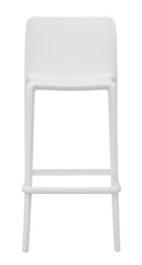 Sgabello  46x102x48 cm Palermo in Polipropilene Bianco