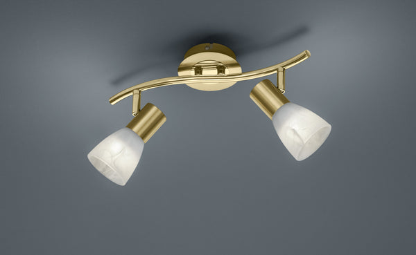 Faretto da Interno a LED in Metallo Ottone Satinato sconto