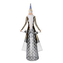 Babbo natale in metallo con stelle argento e oro cm 30,5x10,8xh76,2