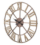Orologio da Muro Plus Ø71,5x4 cm in Ferro e MDF Marrone
