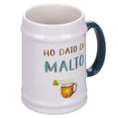 Boccale Birra Ø8x13 cm in New Bone China VdE Tivoli 1996 Le Travisate Bianco