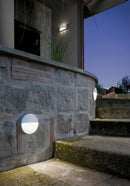 Faretto Segnapassi a Semi Incasso da Esterno a LED Grande Sovil Geo Round Bianco