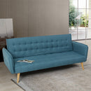 Divano Letto Clic Clac 172x86x80 cm in Tessuto Blu