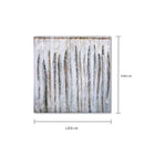 Quadro con Pesci Dim 80x80 cm