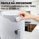 Friggitrice ad Aria 1350W Capacità 5,5L Grigio