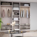 Appendiabiti Estensibile per Armadio da 830 a 1150 mm in Acciaio e Tecnoplastica Emuca Pietra