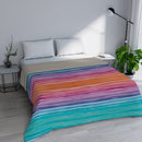 Trapuntino Estivo in Microfibra 100 gr con Stampa Rainbow Basic Varie Misure